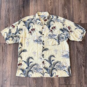 Vintage Gotcha Sport Tropical Aloha Hawaiian Shirt Mens Size Large